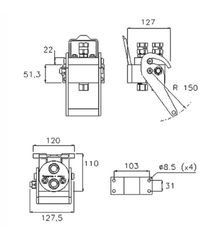 Multikuppler 2P06 Fixteil